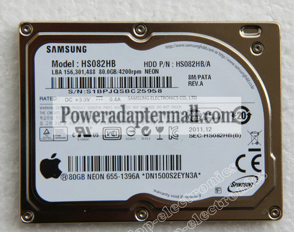 1.8" SAMSUNG HS082HB 80GB HDD Ersetzen HS04THB MK4009GAL HS06THB